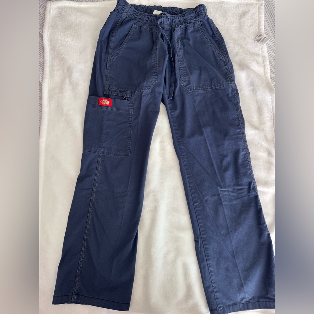 Dickies scrub Navy Cargo Work Pants with Utility Pocket